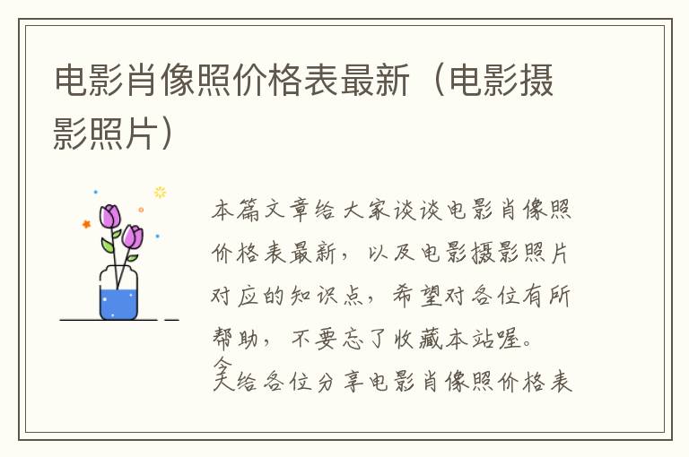 电影肖像照价格表最新（电影摄影照片）